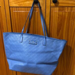 Kate Spade Light Blue Quilted Tote